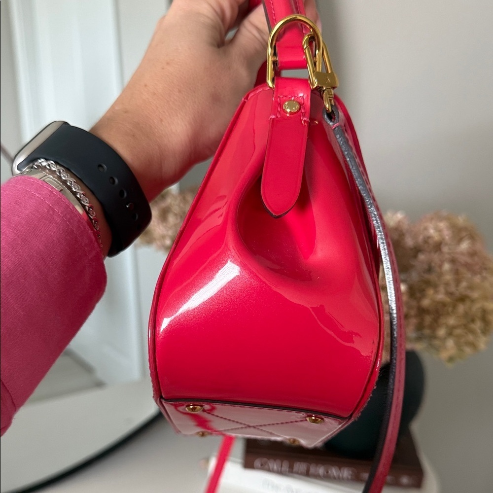 Louis Vuitton Pasadena Handbag Red AUTHENTIC #SR2156 - Picture 8 of 15